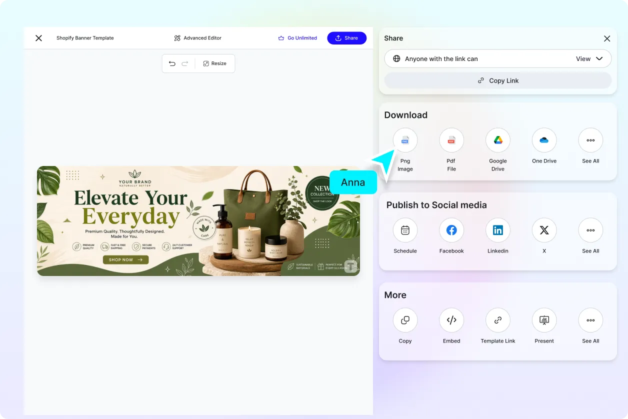 Free AI Shopify Banner Generator, Create Shopify Banner image Designs Online [ No Signup ]